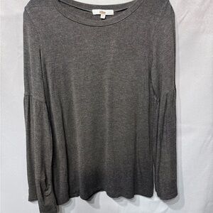 Ripe Maternity Top size XS Balloon Sleeve Grey